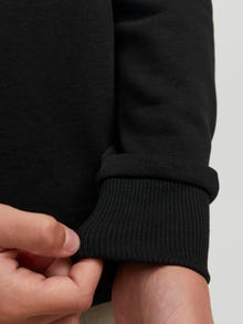 Jack & Jones Printed Crew neck Sweatshirt For boys -Black - 12247870
