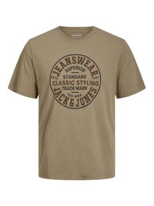 Jack & Jones Tryck Rundringning T-shirt -Elmwood - 12247881