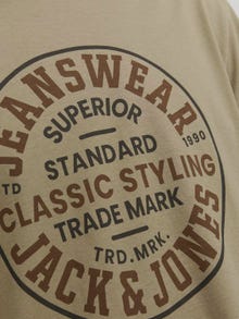 Jack & Jones Trykk O-hals T-skjorte -Elmwood - 12247881