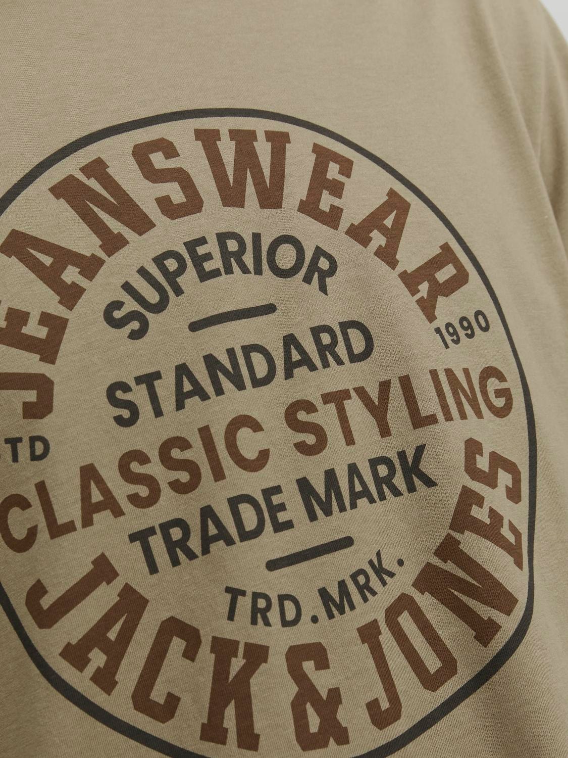 Jack & Jones Trykk O-hals T-skjorte -Elmwood - 12247881