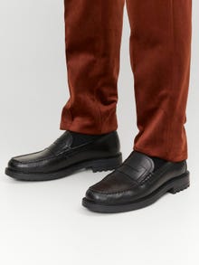 Jack & Jones Leather Loafers -Anthracite - 12247892
