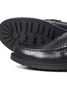 Jack & Jones Leather Loafers -Anthracite - 12247892