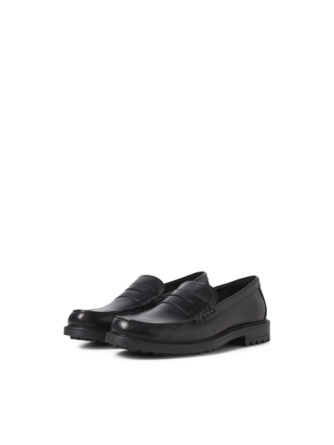 Leather Loafers Black Jack Jones