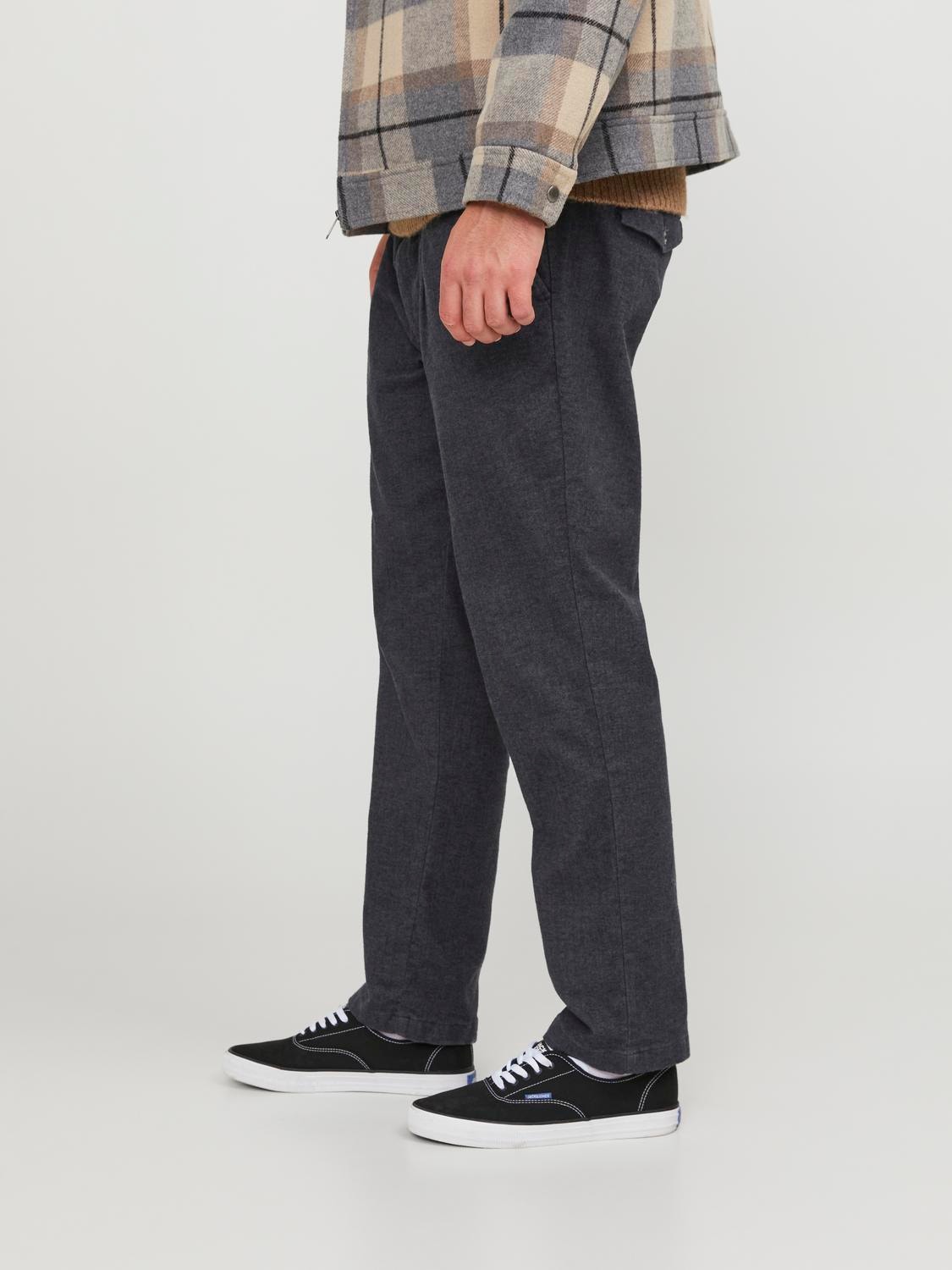 Jack & Jones Plus Size Pantaloni chino Carrot fit -Dark Grey - 12247947