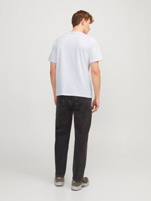 Jack & Jones Painettu Pyöreä pääntie T-paita -White - 12247972