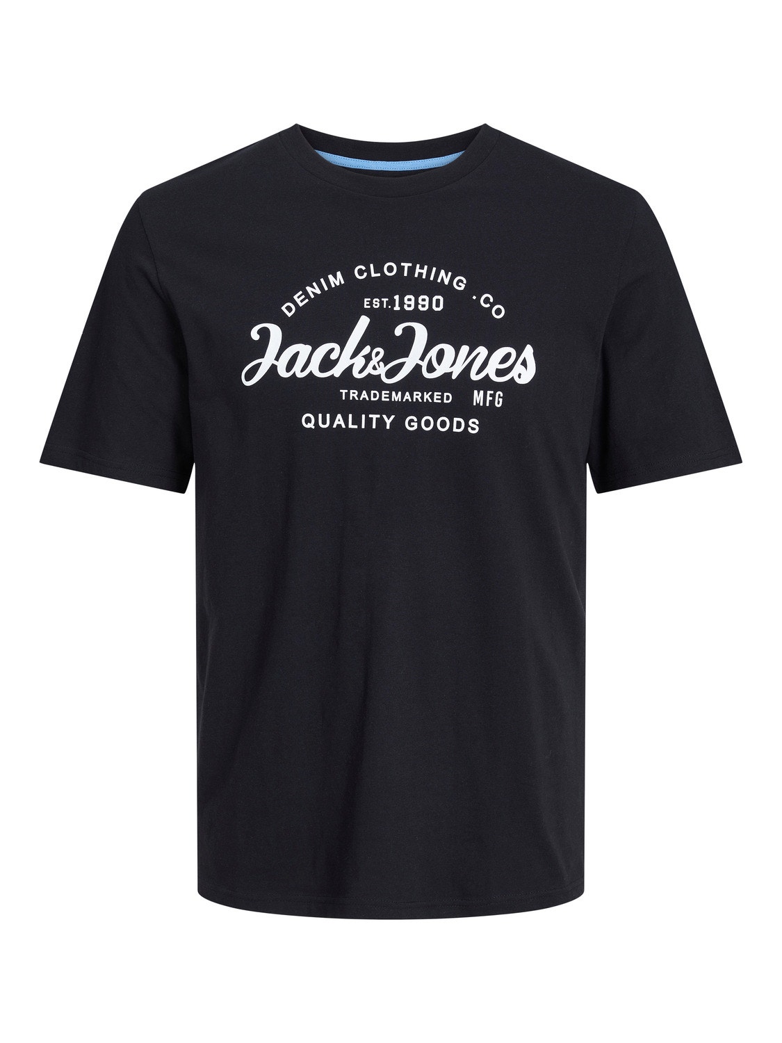 Jack & Jones Spausdintas raštas Apskritas kaklas Marškinėliai -Black - 12247972