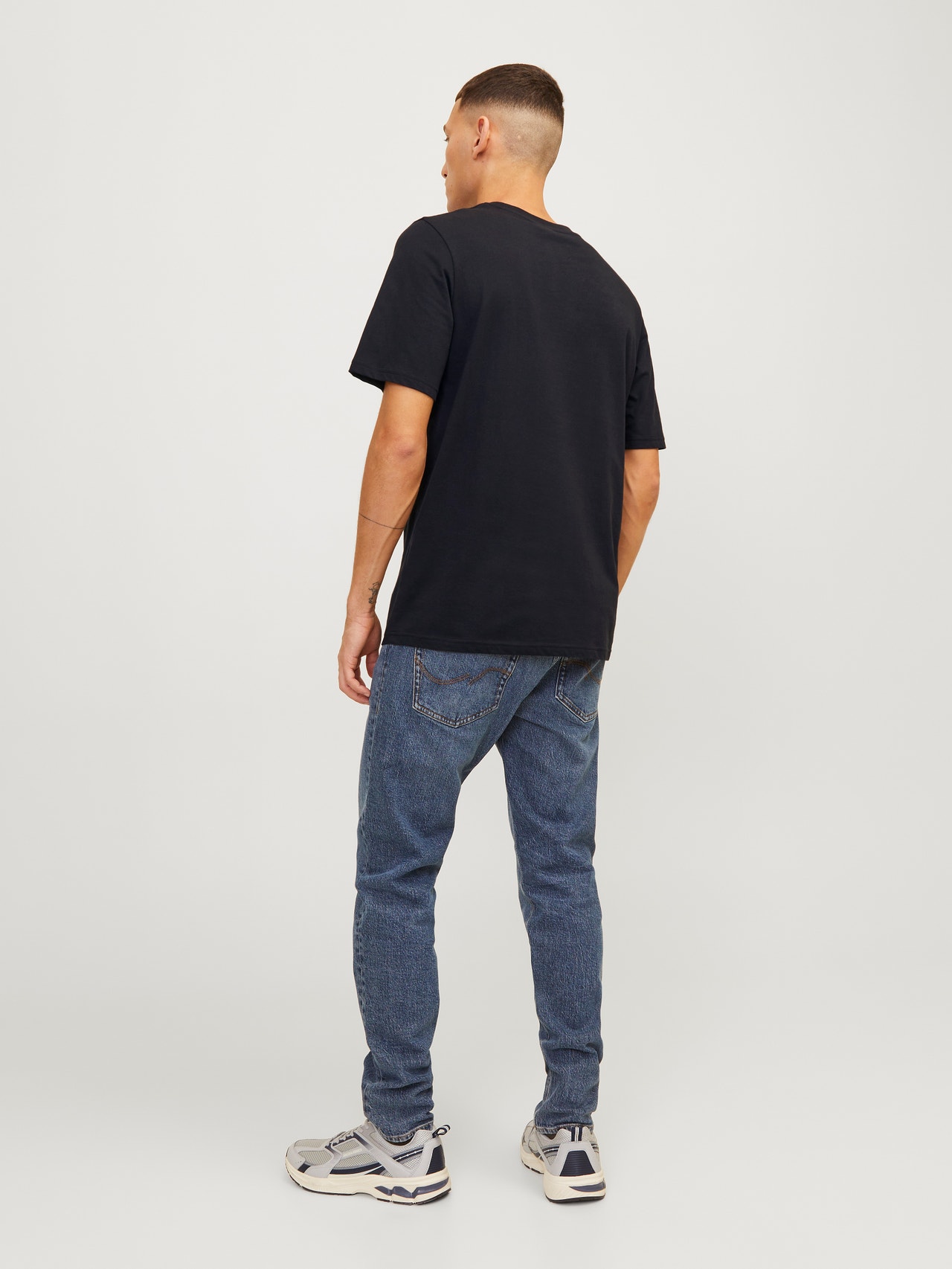 Jack & Jones Potištěný Kruhový výstřih Tričko -Black - 12247972