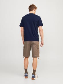 Jack & Jones T-shirt Estampar Decote Redondo -Navy Blazer - 12247972