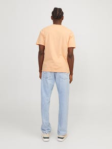 Jack & Jones Potištěný Kruhový výstřih Tričko -Apricot Ice  - 12247972