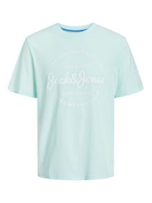 Jack & Jones Gedruckt Rundhals T-shirt -Soothing Sea - 12247972