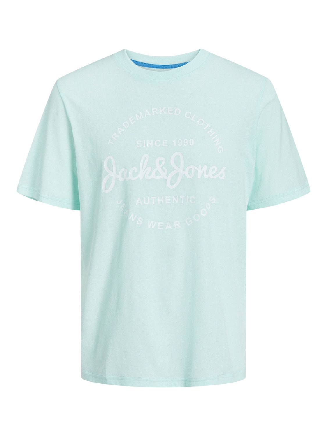 Jack & Jones Gedrukt Ronde hals T-shirt -Soothing Sea - 12247972