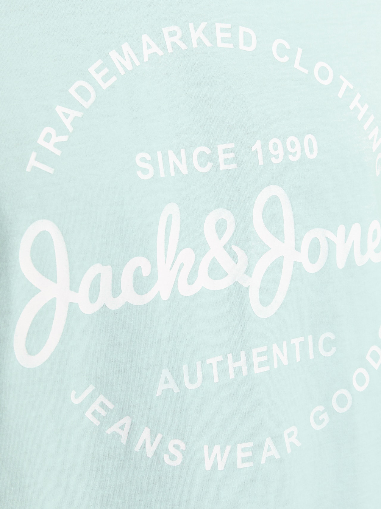 Jack & Jones Gedruckt Rundhals T-shirt -Soothing Sea - 12247972