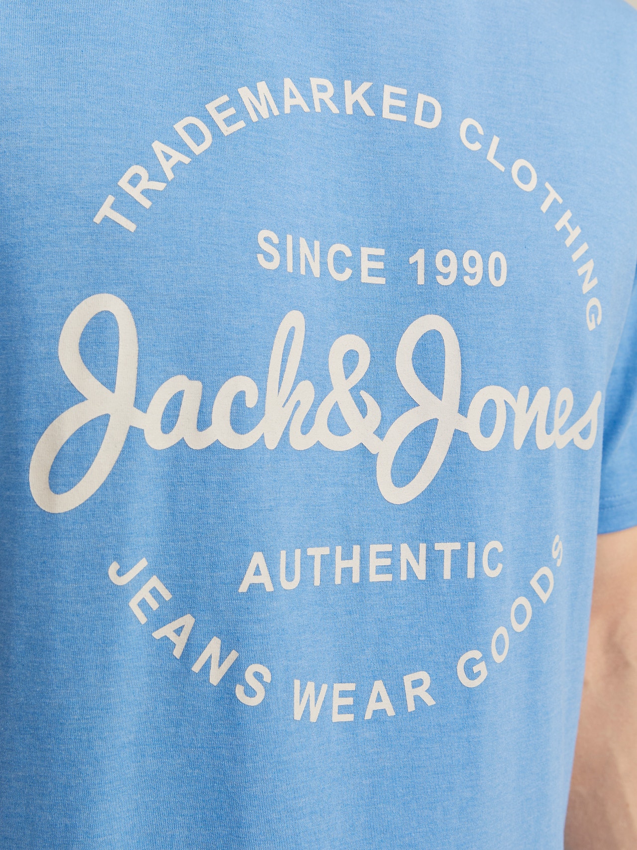 Jack & Jones Nyomott mintás Környak Trikó -Pacific Coast - 12247972