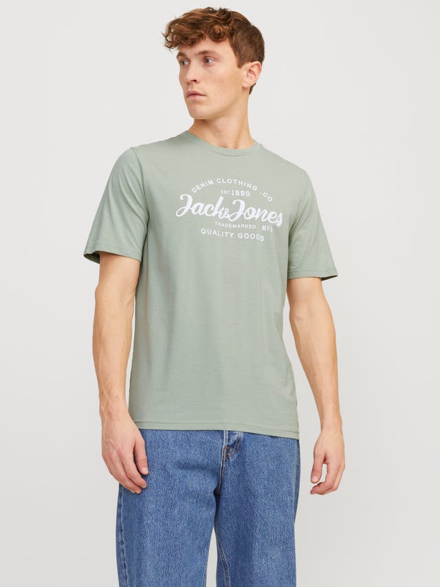 Jack & Jones T-shirt Estampar Decote Redondo - 12247972