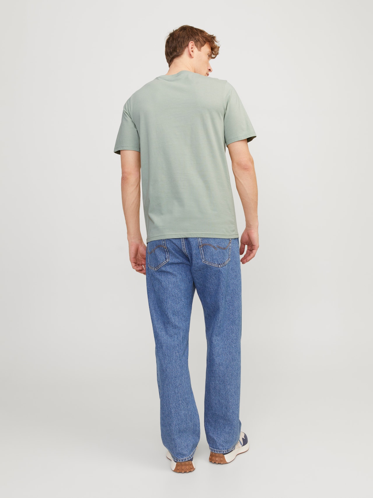 Jack & Jones T-shirt Estampar Decote Redondo -Desert Sage - 12247972