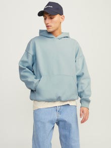 Jack & Jones Effen Hoodie -Gray Mist - 12248035