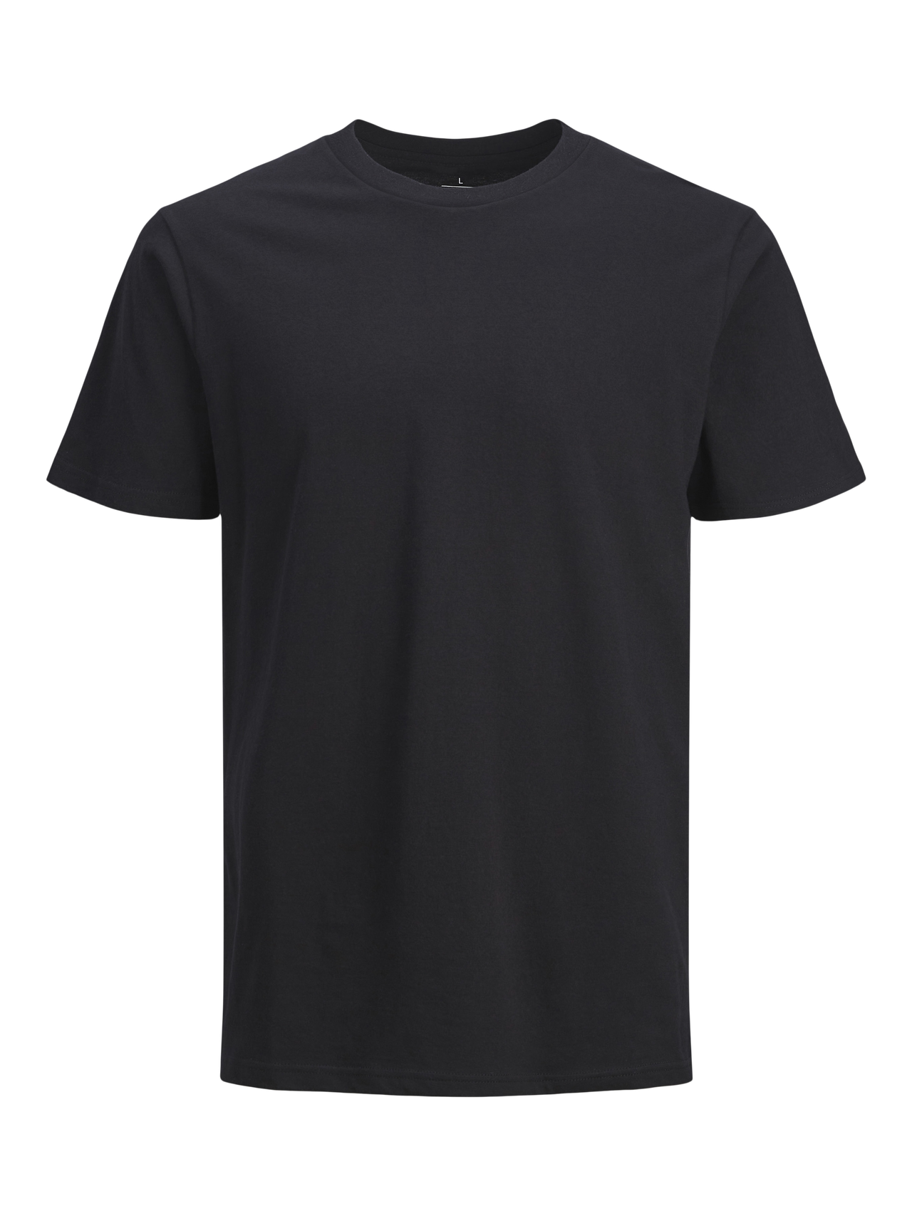Jack & Jones 3er-pack Einfarbig Rundhals T-shirt -Black - 12248076