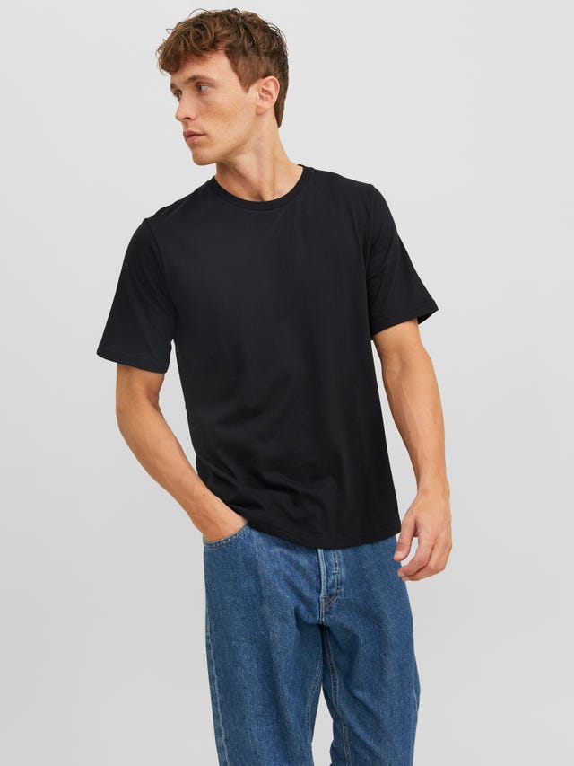 JACK & JONES Heren T-shirt Effen T-shirt JACK & JONES Heren T-shirt Effen T-shirt