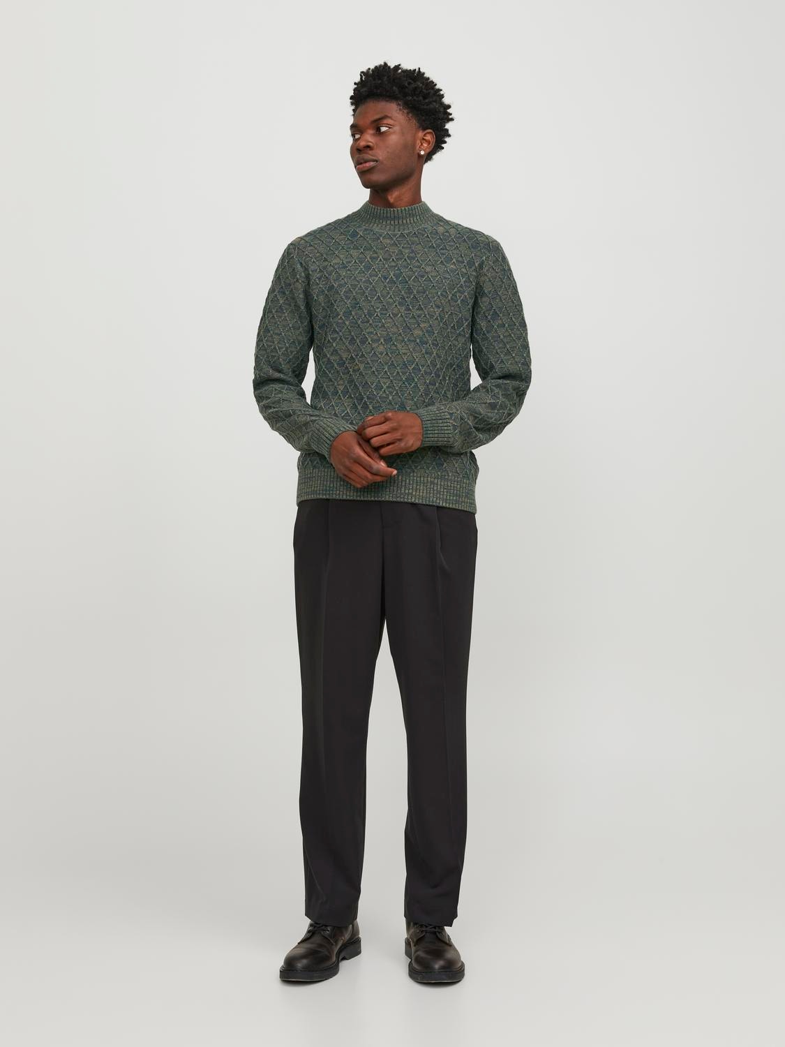 Jack & Jones Sima Személyzeti nyakú pulóver -Green Gables - 12248127