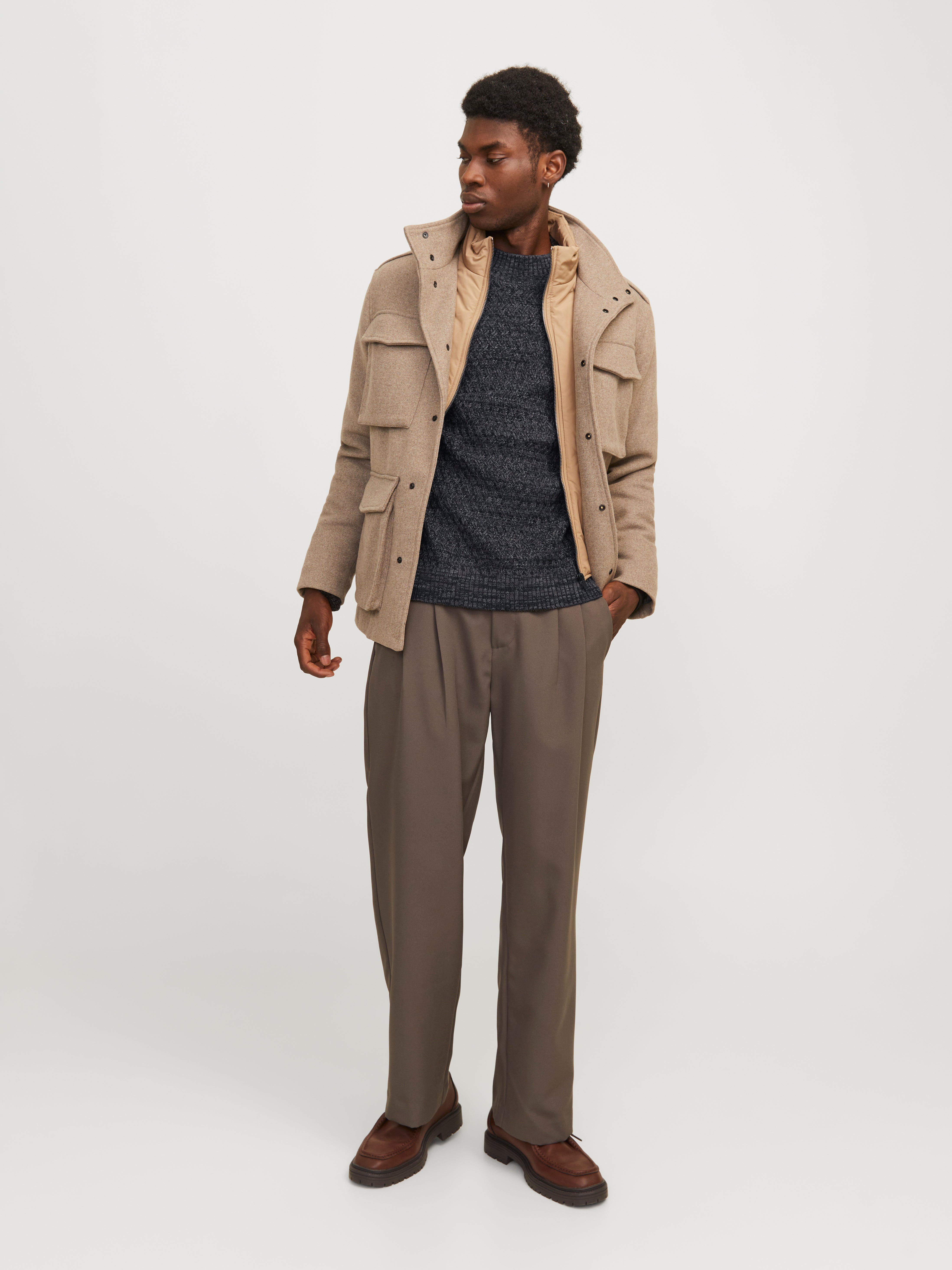 Thumbnail - Einfarbig Strickpullover