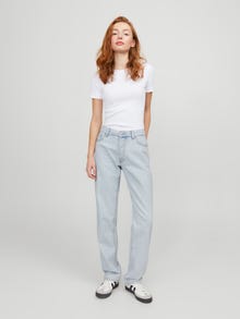 JJXX JXSEOUL STRAIGHT MW JEANS R3083 DNM SN -Light Blue Denim - 12248129