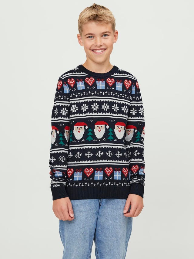 Jack & Jones X-mas Camisola de gola redonda Para meninos - 12248144