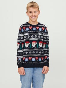 Jack & Jones X-mas Svetr s okrouhlým výstřihem Junior -Total Eclipse - 12248144