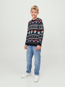 Jack & Jones X-mas Svetr s okrouhlým výstřihem Junior -Total Eclipse - 12248144