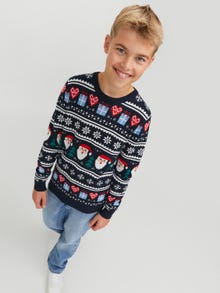 Jack & Jones X-mas Jersey con cuello redondo Para chicos -Total Eclipse - 12248144