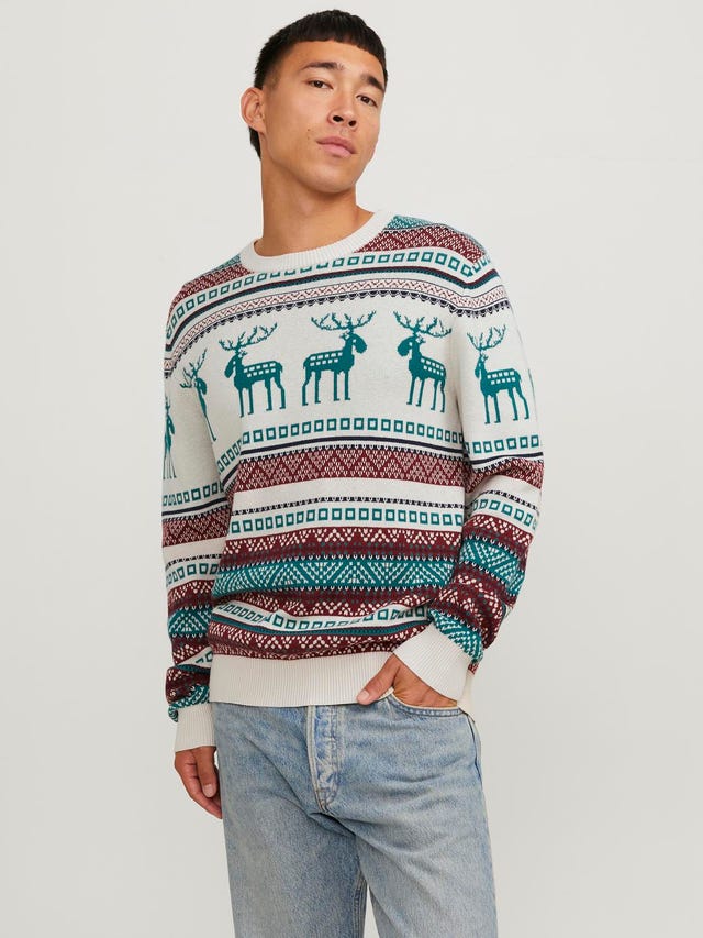 Jack & Jones X-mas Gebreide trui met ronde hals - 12248145