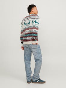 Jack & Jones Jõulud Meeskonnakaelusega džemper -Moonbeam - 12248145