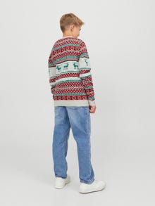 Jack & Jones X-mas Sweter z dzianiny z okrągłym dekoltem Dla chłopców -Moonbeam - 12248147