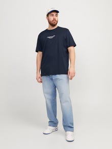 Jack & Jones Plus Size Gedruckt T-shirt -Sky Captain - 12248177
