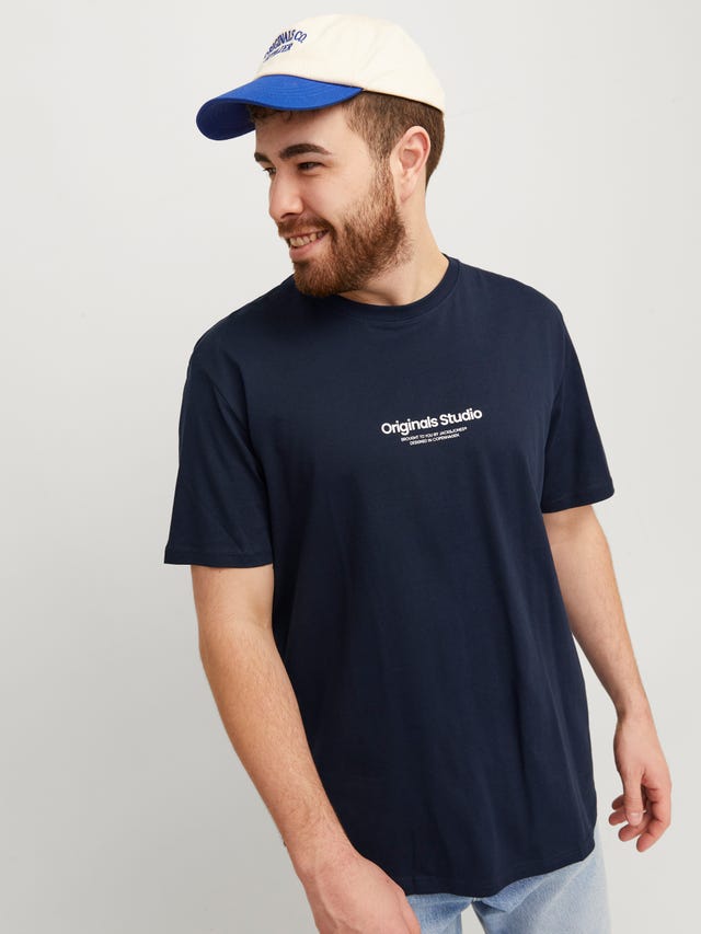 Jack & Jones Plus Size Nadruk T-shirt - 12248177