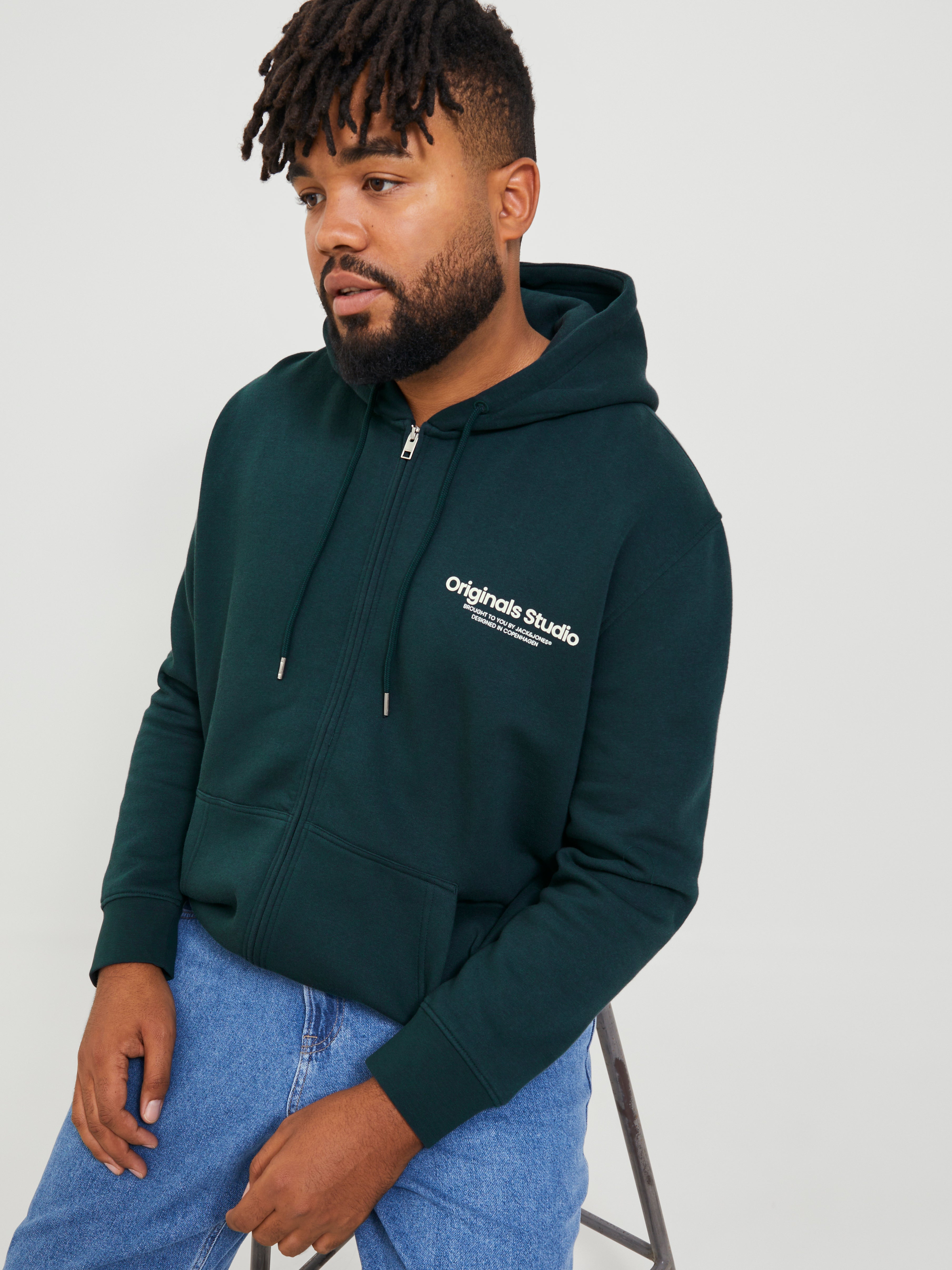 Jack jones hot sale zip hoodie