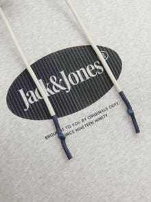 Jack & Jones Plus Size Logo Kapuzenpullover -White Melange - 12248208