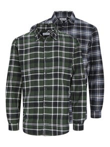Jack & Jones 2-pakning Slim Fit Rutete skjorte -Mountain View - 12248230