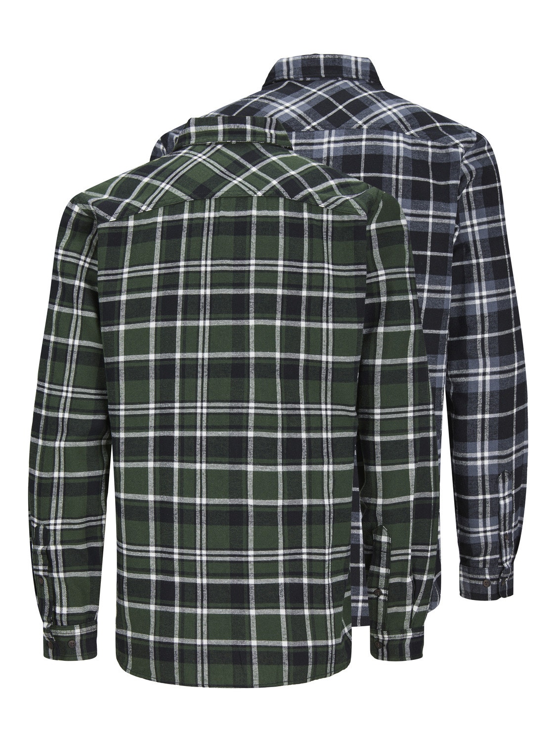 Jack & Jones Confezione da 2 Camicia a quadri Slim Fit -Mountain View - 12248230