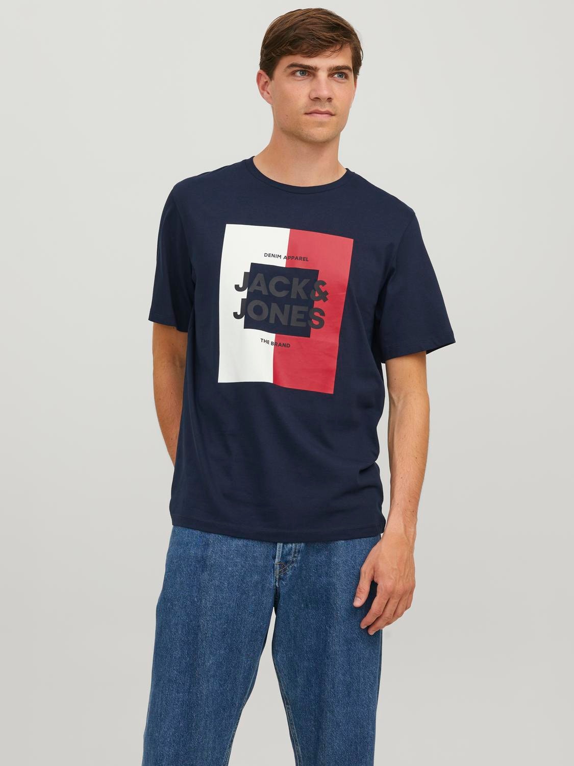 Jack & Jones 3 darabos kiszerelés Logó Környak Trikó -Black - 12248249