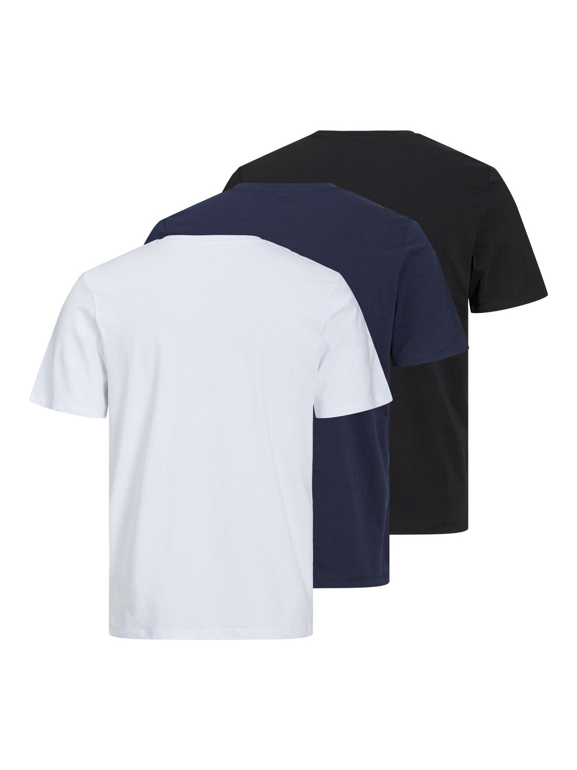 Jack & Jones 3-pack Logo Crew neck T-shirt -Black - 12248314