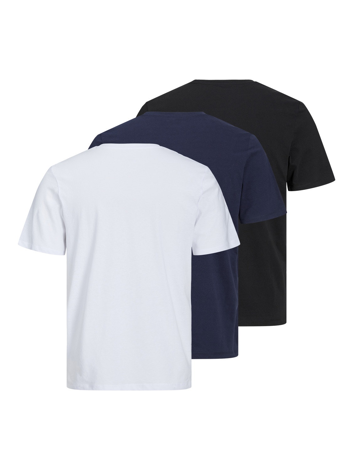Jack & Jones Confezione da 3 T-shirt Con logo Girocollo -Black - 12248314