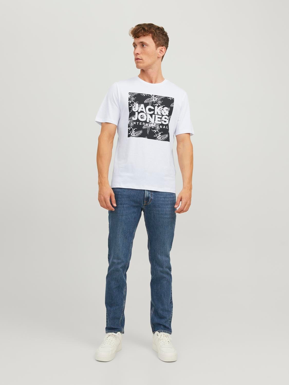 Jack & Jones 3-pack Logotyp Rundringning T-shirt -Black - 12248314