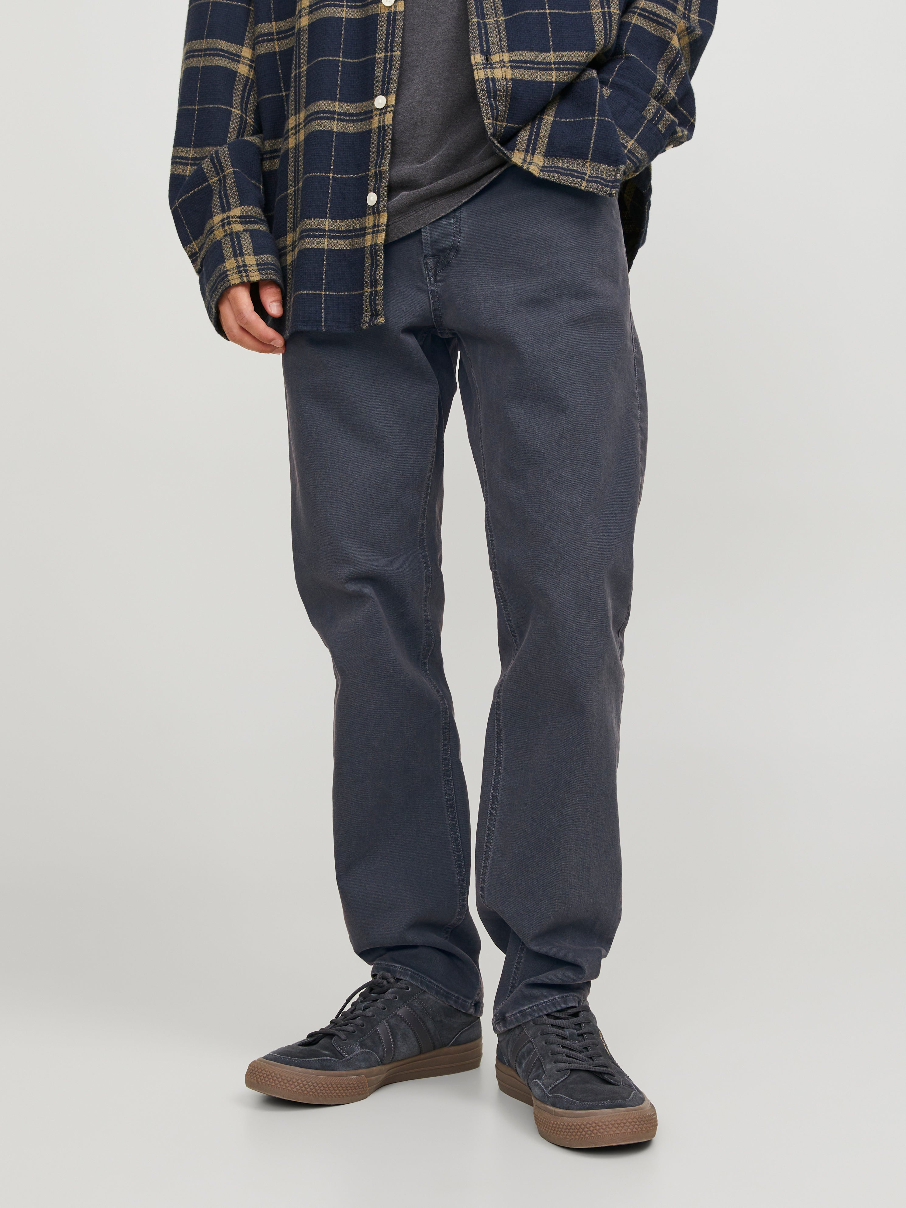 JACK & JONES Jeans Tapered Fit JJIMIKE - Taglio Ristretto, Comfort Cotone Ed Elastan - Foto 7