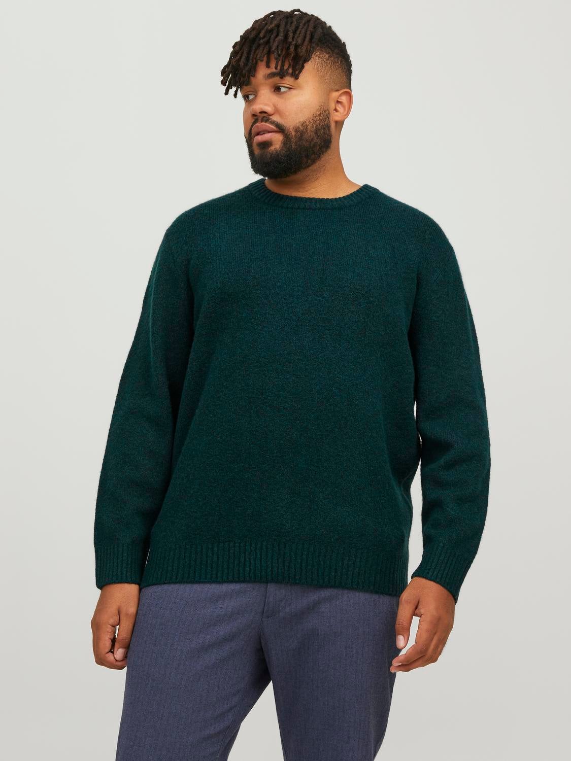 Men's green crew neck on sale jumper