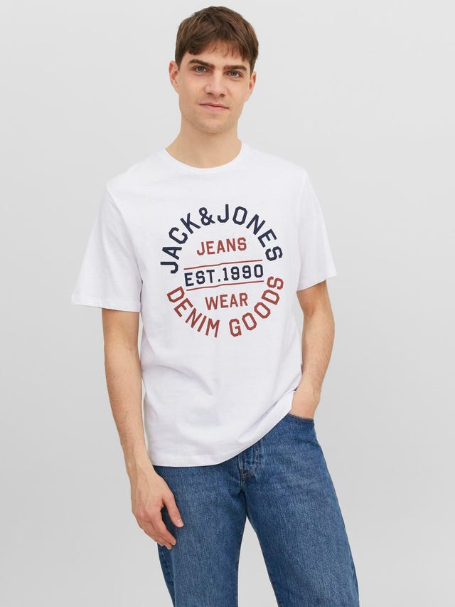 Jack & Jones 2-pack Logotyp Rundringning T-shirt - 12248380