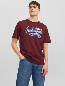 Jack & Jones 2-pack Logotyp Rundringning T-shirt -White - 12248380