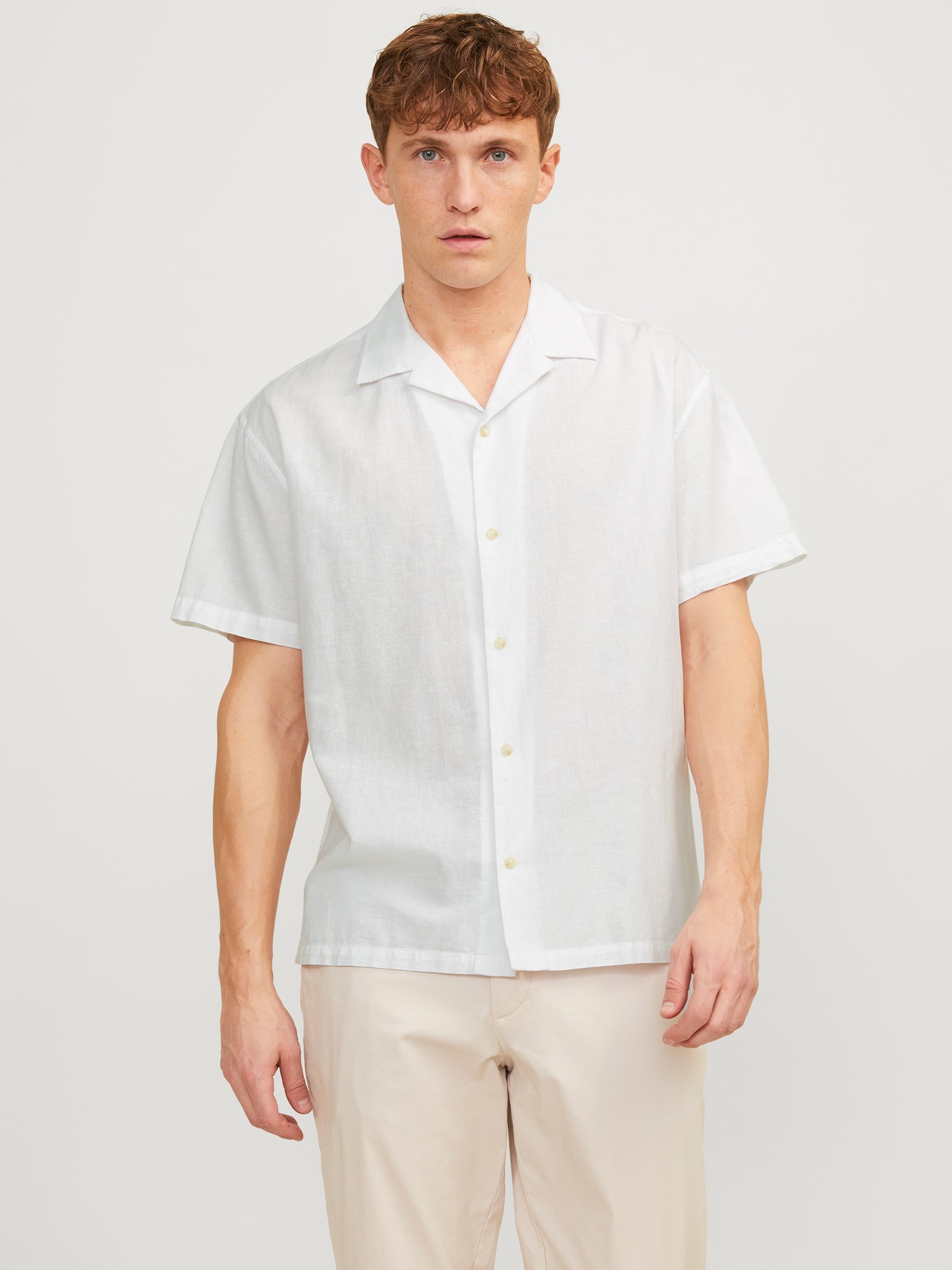 Jack & Jones Camisa Relaxed Fit -White - 12248382