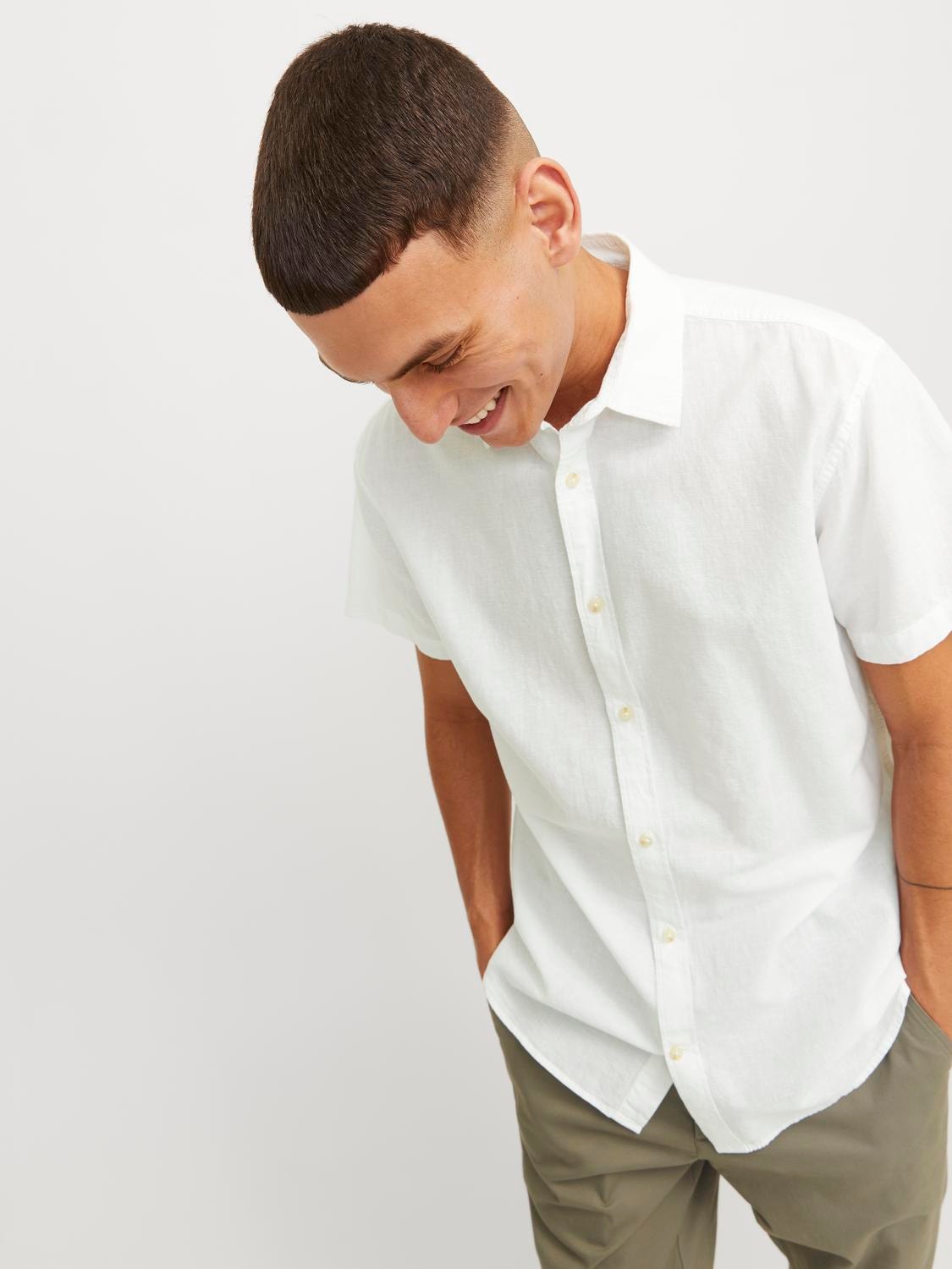 Jack & Jones Comfort Fit Marškiniai -White - 12248383