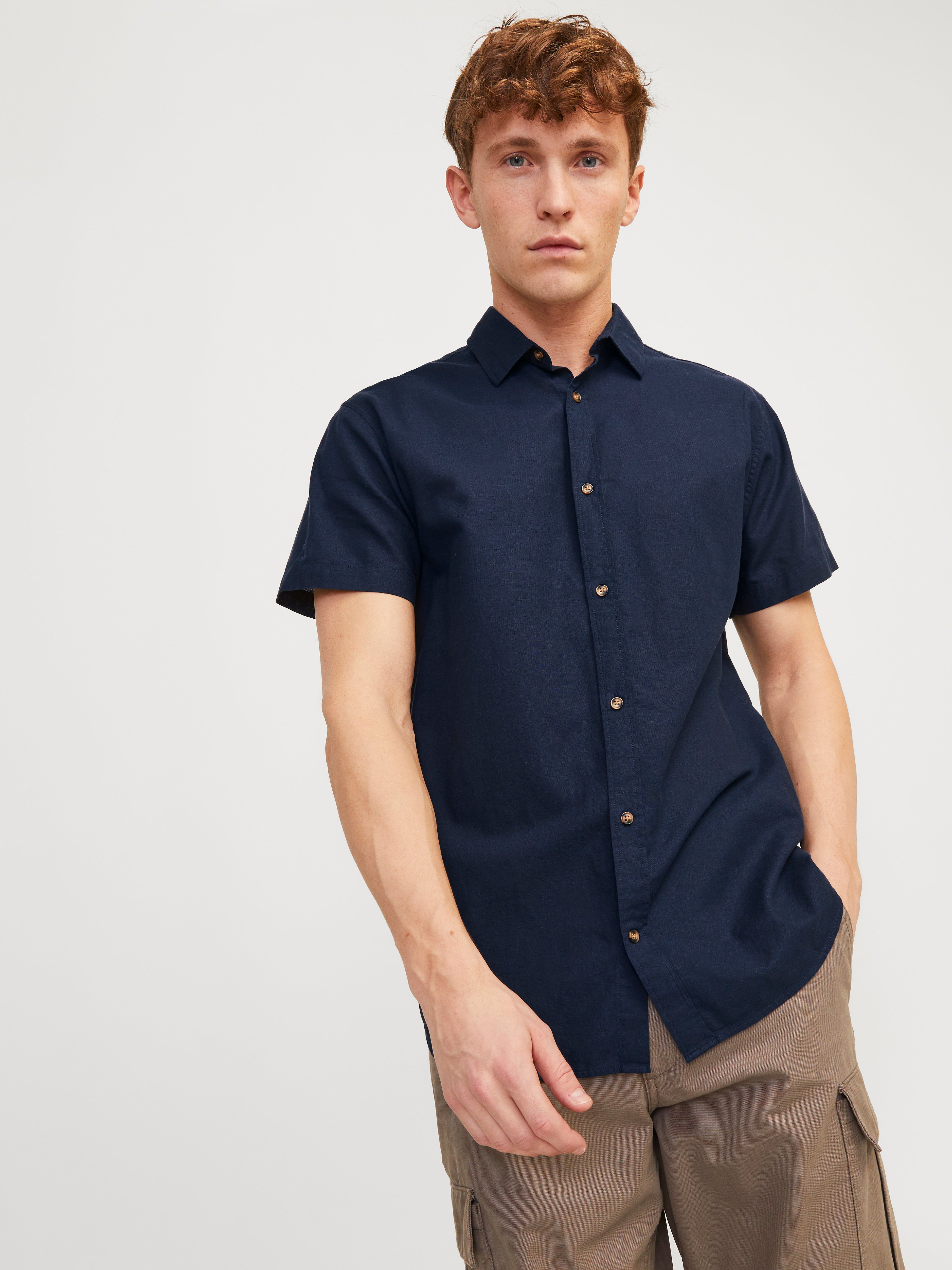 Jack & Jones Comfort Fit Shirt -Navy Blazer - 12248383