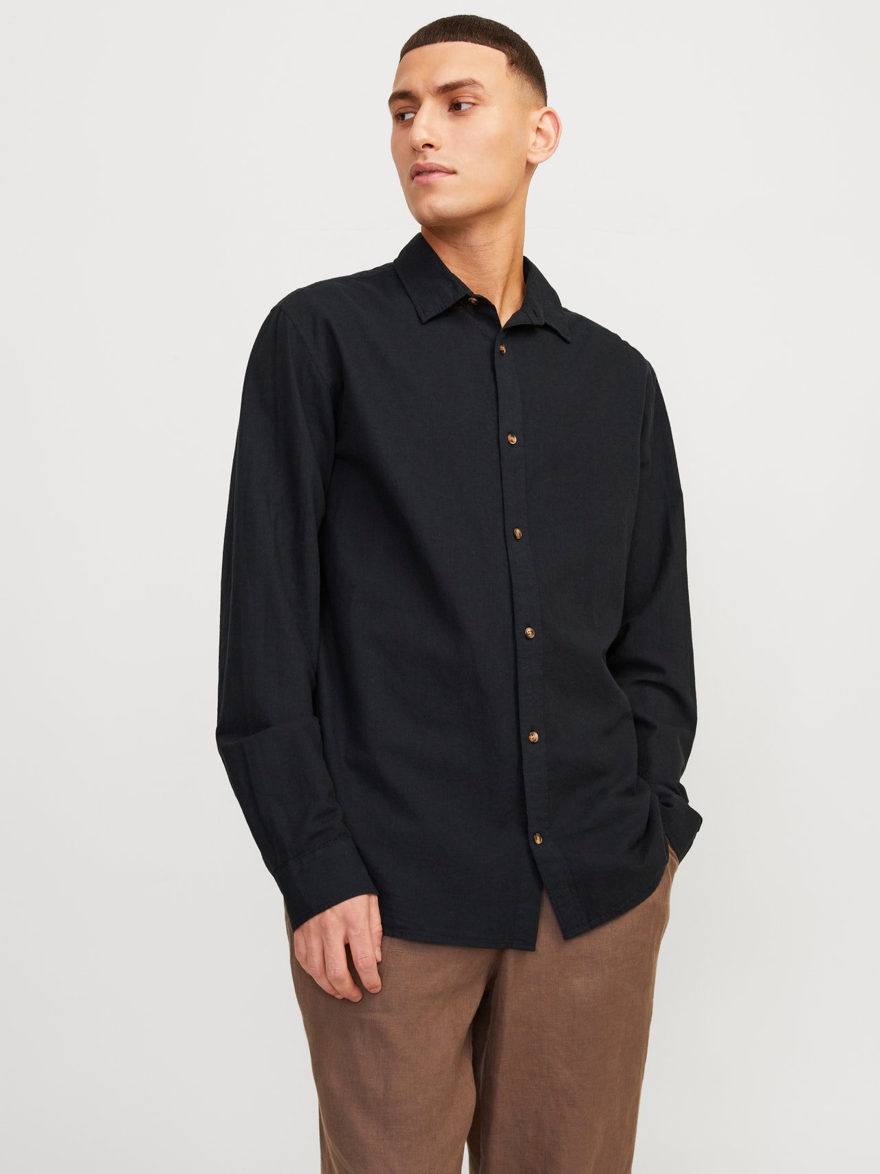 Jack & Jones Camisa Comfort Fit -Black - 12248384
